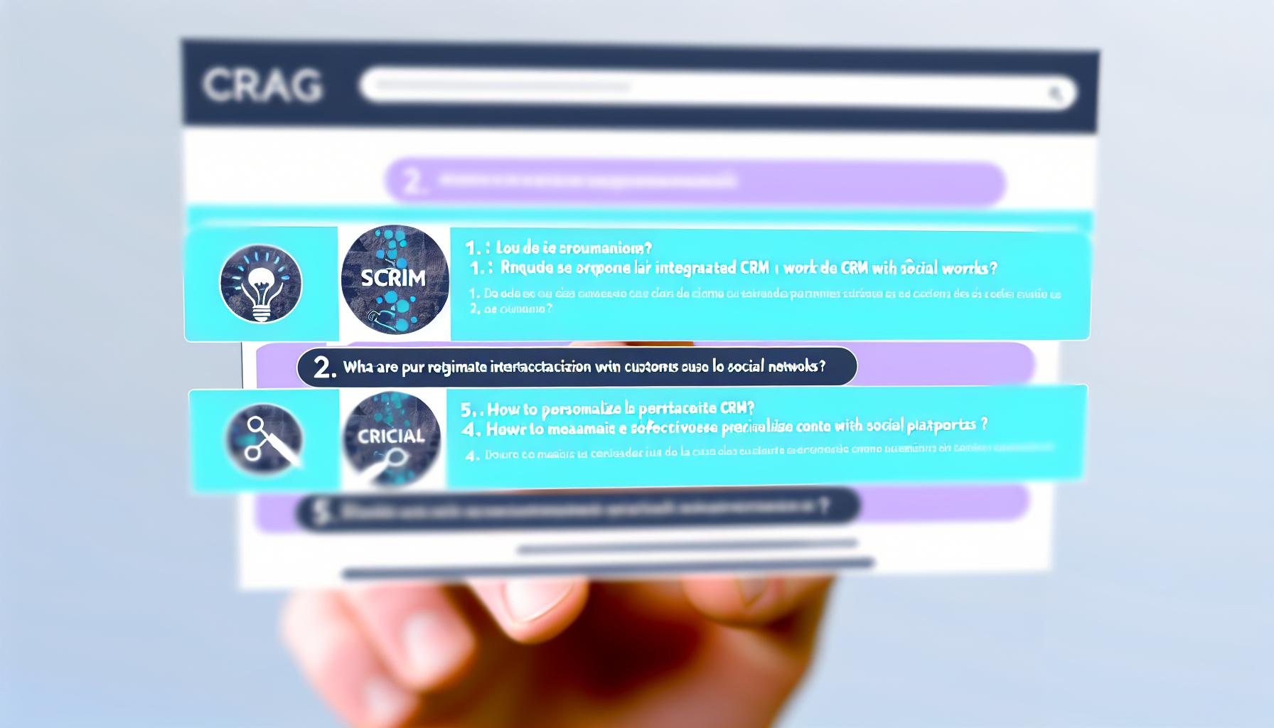 CRM intégré Réseaux Sociaux