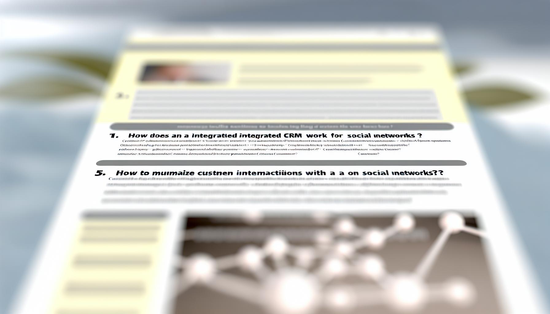 Automatisation CRM social